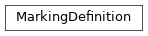 Inheritance diagram of MarkingDefinition
